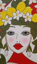 Carica l'immagine nel visualizzatore di Gallery, S I K E L I A in rosso //dipinto a mano