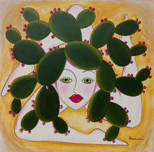 Carica l'immagine nel visualizzatore di Gallery, Signora S I K E L I A // dipinto a mano