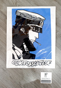 T-shirt CORTO MALTESE (fondo azzurro)